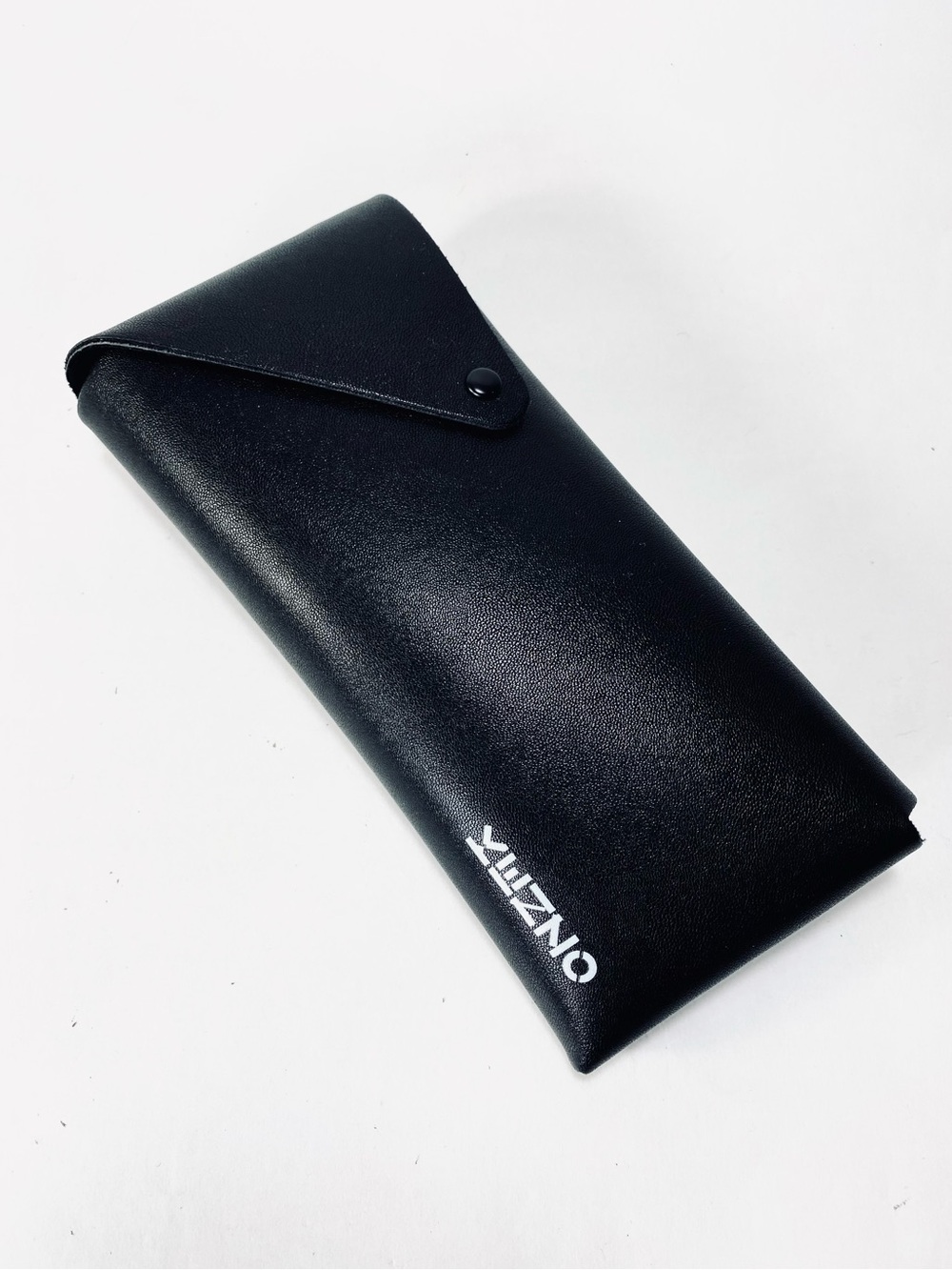Kenzo Sunglasses Eyeglasses Faux Black Leather Snap Closure Case
